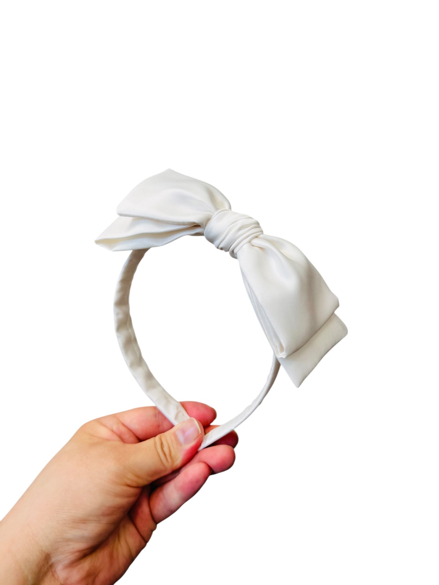 A Essential Side Bow Satin Headband