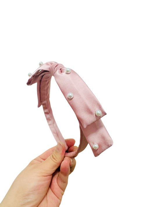 Essential Pearls Satin Headband