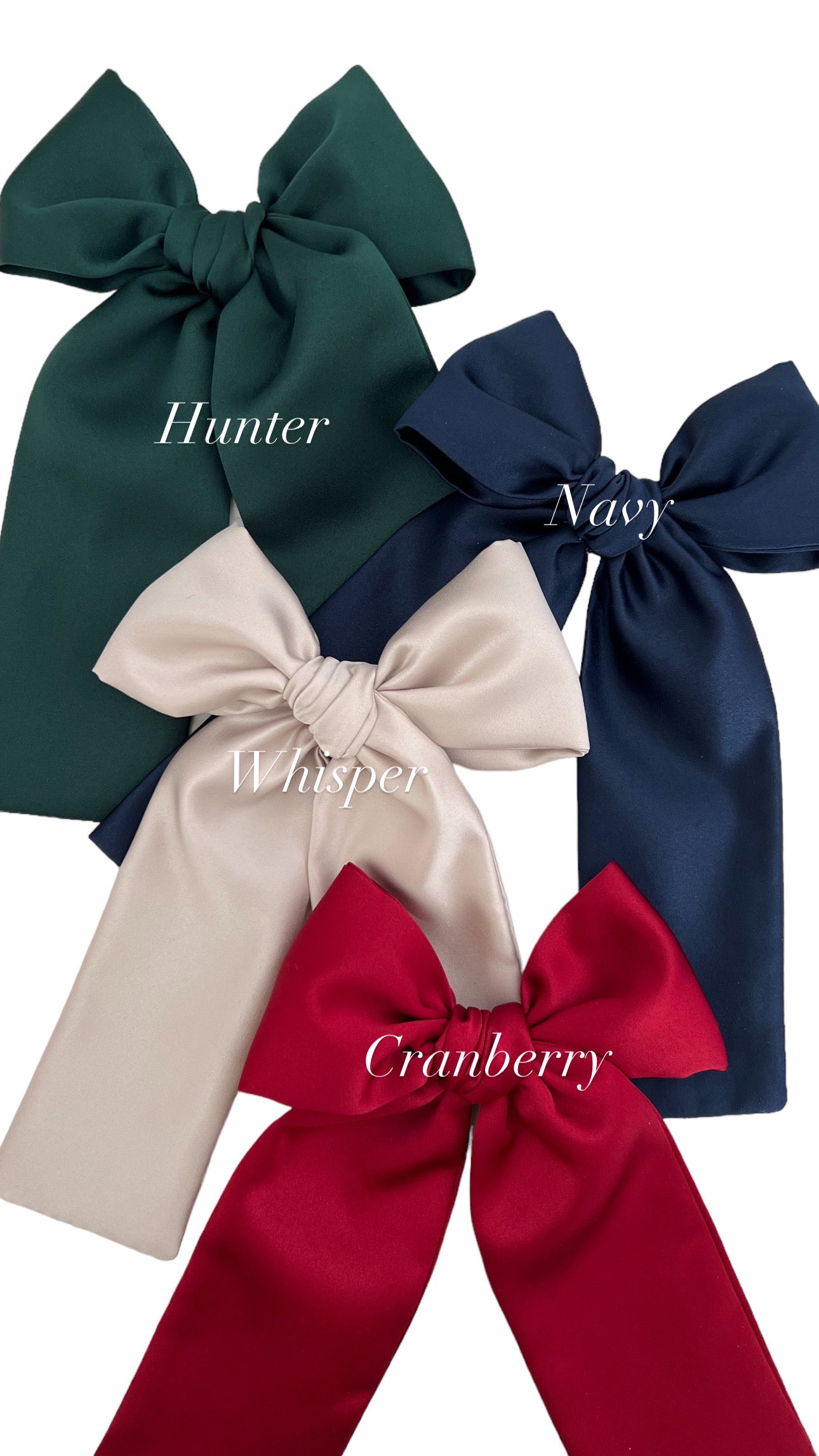 A Essential Side Bow Rhinestone Satin Headband