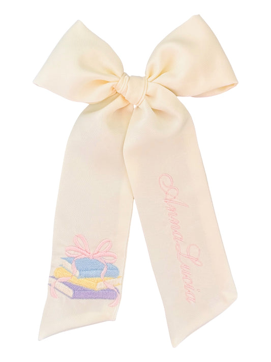 ,A School Books Stack Bow