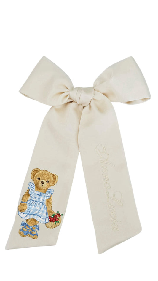 ,A Cute Teddy in Spring