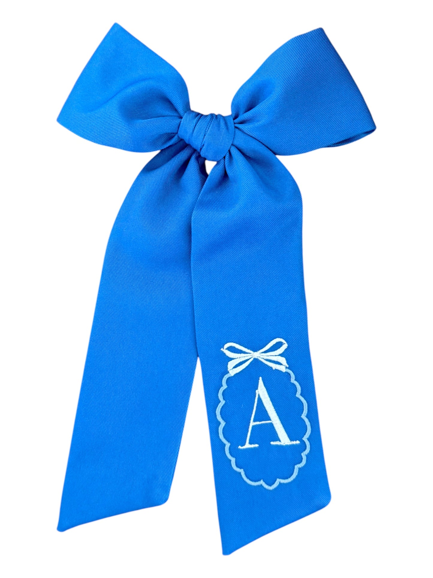 ,A School Scolloped Crest Monogram