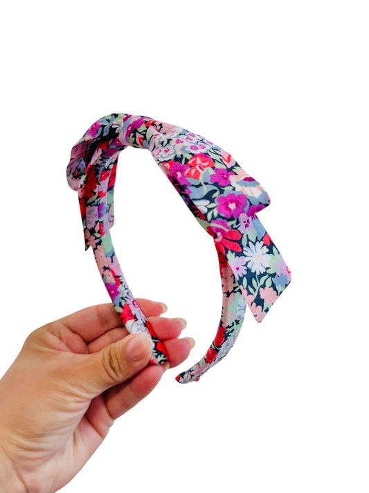 Liberty Fuchsia Floral Headband